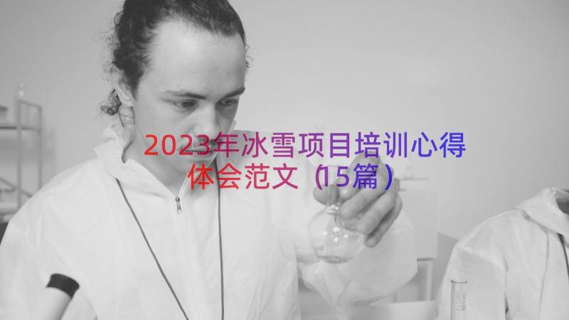 2023年冰雪项目培训心得体会范文（15篇）