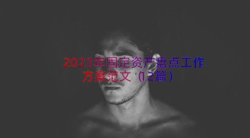 2023年固定资产盘点工作方案范文（12篇）