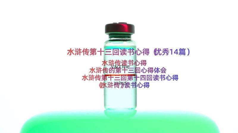 水浒传第十三回读书心得（优秀14篇）