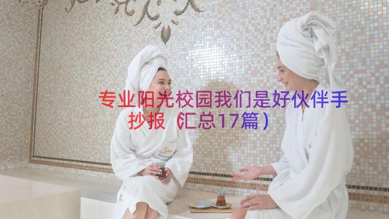 专业阳光校园我们是好伙伴手抄报（汇总17篇）