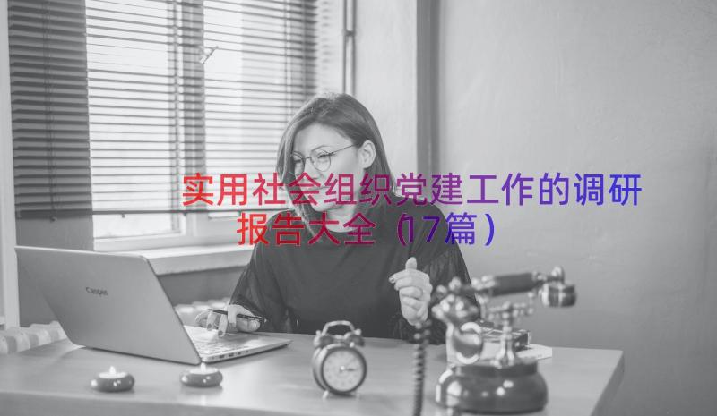 实用社会组织党建工作的调研报告大全（17篇）