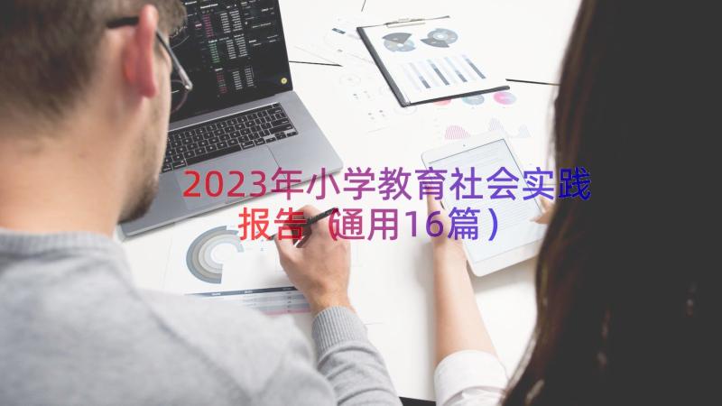 2023年小学教育社会实践报告（通用16篇）