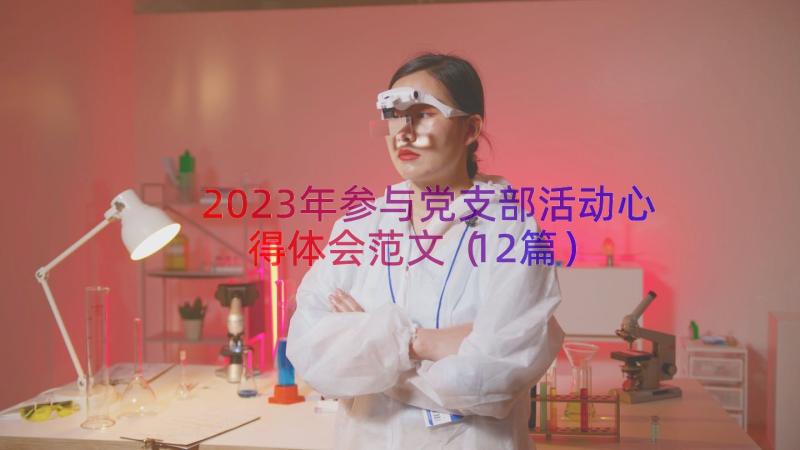 2023年参与党支部活动心得体会范文（12篇）