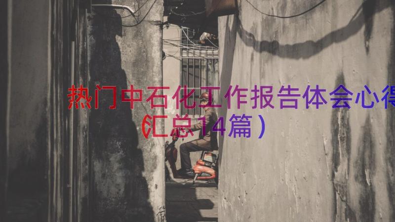 热门中石化工作报告体会心得（汇总14篇）