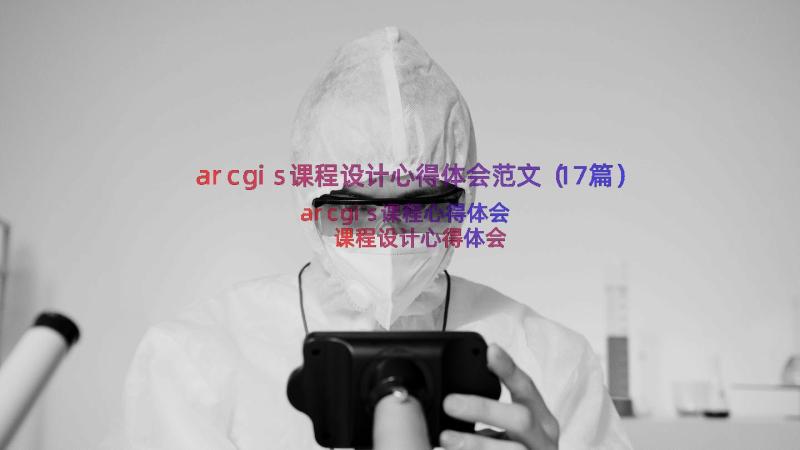 arcgis课程设计心得体会范文（17篇）