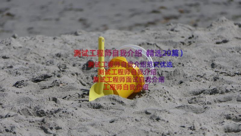 测试工程师自我介绍（精选20篇）