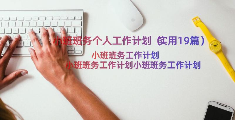 小班班务个人工作计划（实用19篇）