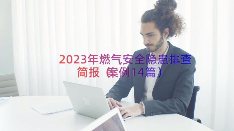 2023年燃气安全隐患排查简报（案例14篇）