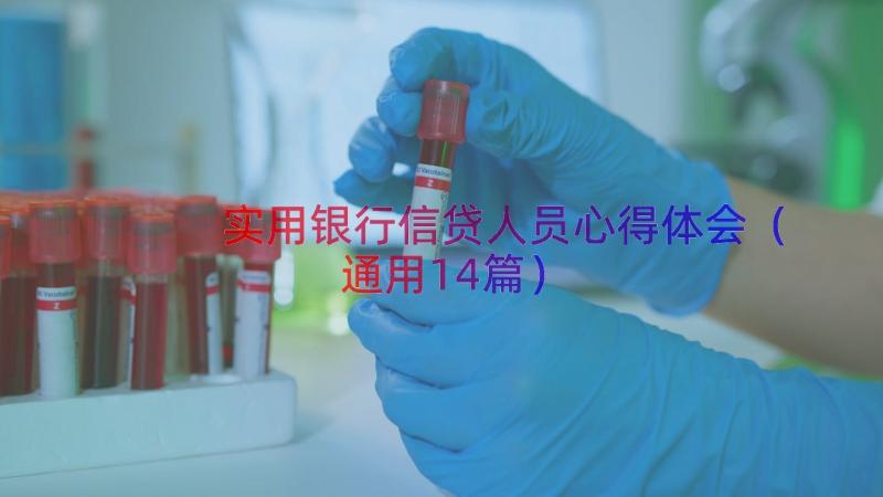 实用银行信贷人员心得体会（通用14篇）