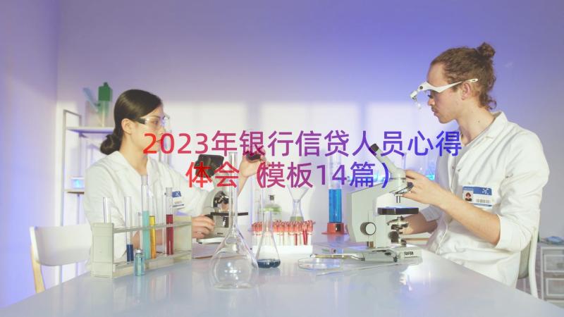 2023年银行信贷人员心得体会（模板14篇）