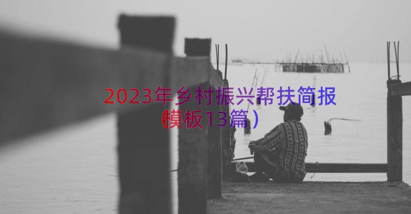 2023年乡村振兴帮扶简报（模板13篇）