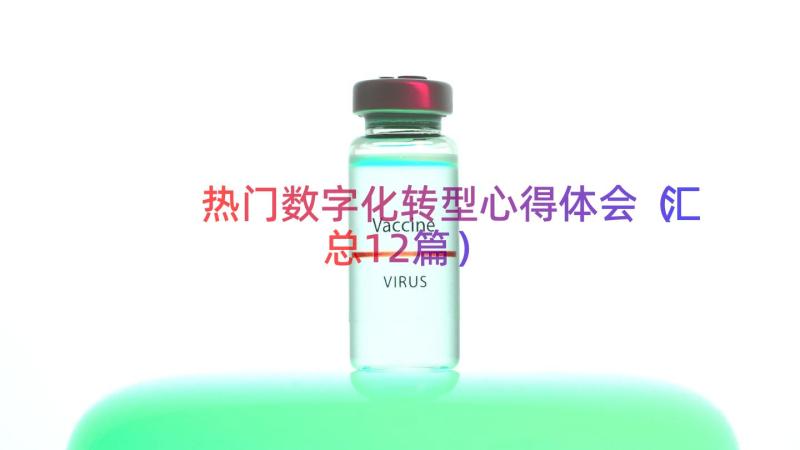 热门数字化转型心得体会（汇总12篇）