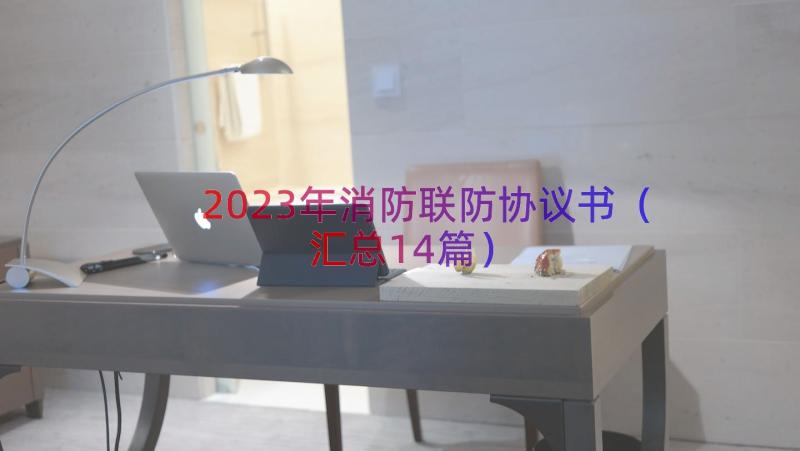 2023年消防联防协议书（汇总14篇）