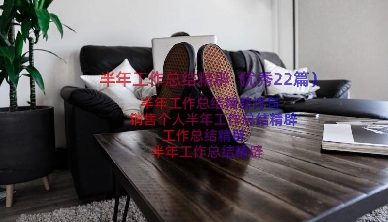 半年工作总结精辟（优秀22篇）