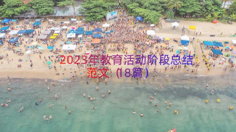 2023年教育活动阶段总结范文（18篇）