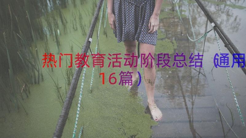 热门教育活动阶段总结（通用16篇）