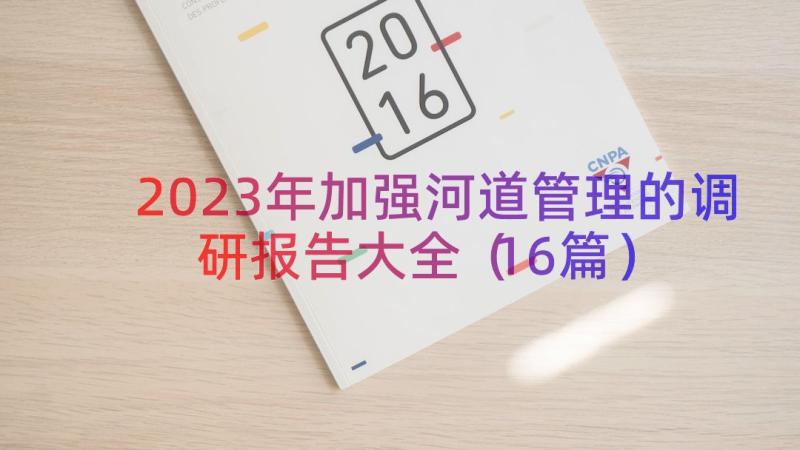 2023年加强河道管理的调研报告大全（16篇）