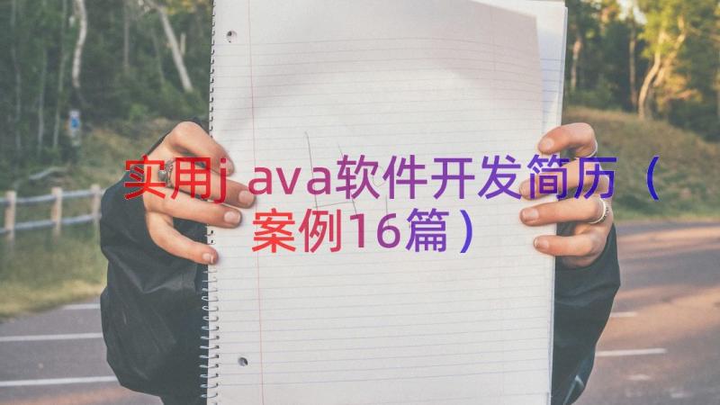 实用java软件开发简历（案例16篇）