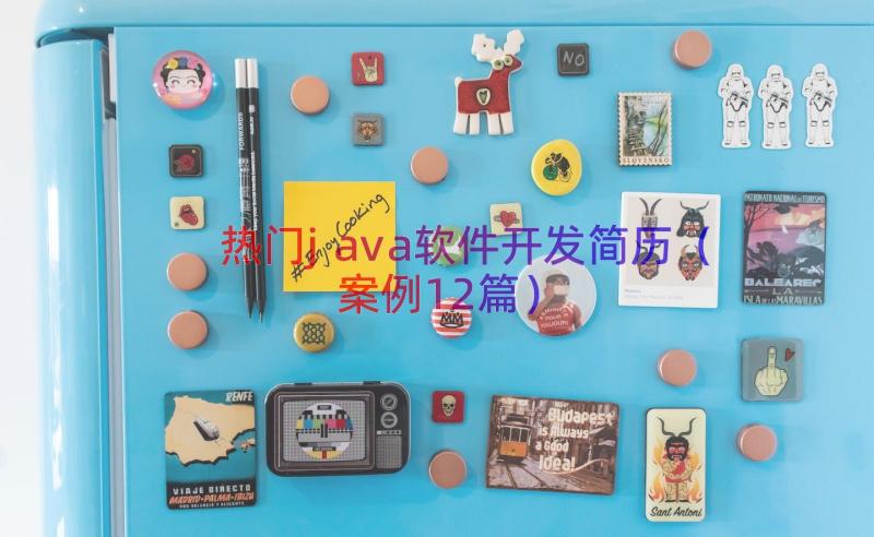 热门java软件开发简历（案例12篇）