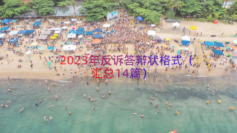 2023年反诉答辩状格式（汇总14篇）