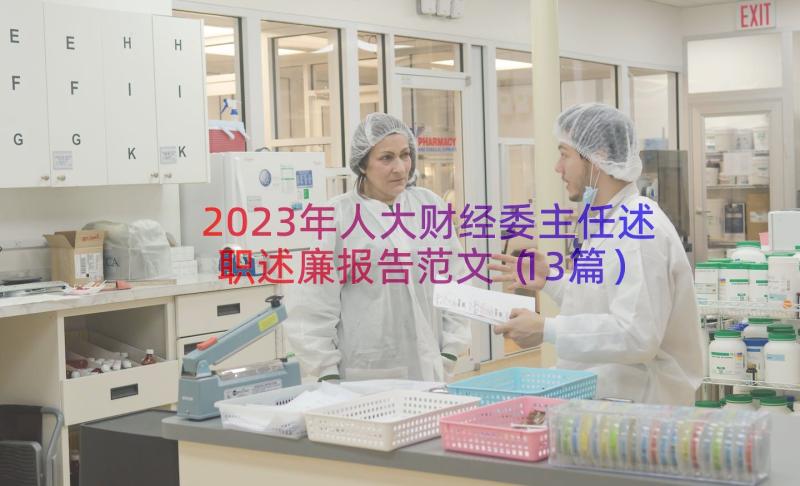 2023年人大财经委主任述职述廉报告范文（13篇）