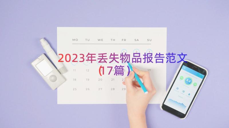 2023年丢失物品报告范文（17篇）