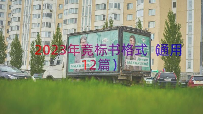 2023年竞标书格式（通用12篇）