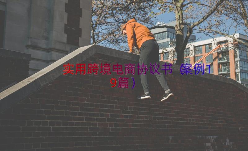 实用跨境电商协议书（案例19篇）