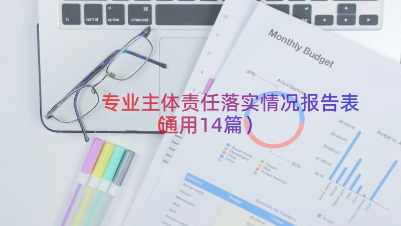 专业主体责任落实情况报告表（通用14篇）