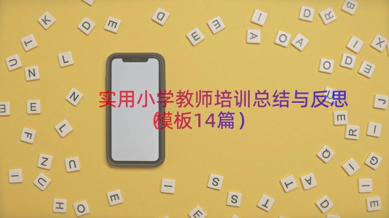 实用小学教师培训总结与反思（模板14篇）