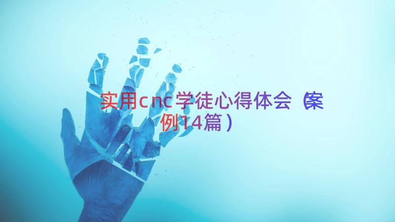 实用cnc学徒心得体会（案例14篇）