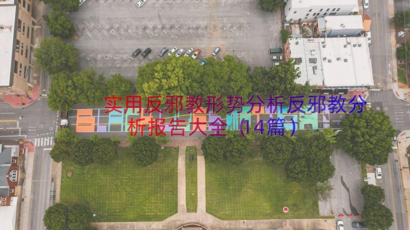 实用反邪教形势分析反邪教分析报告大全（14篇）