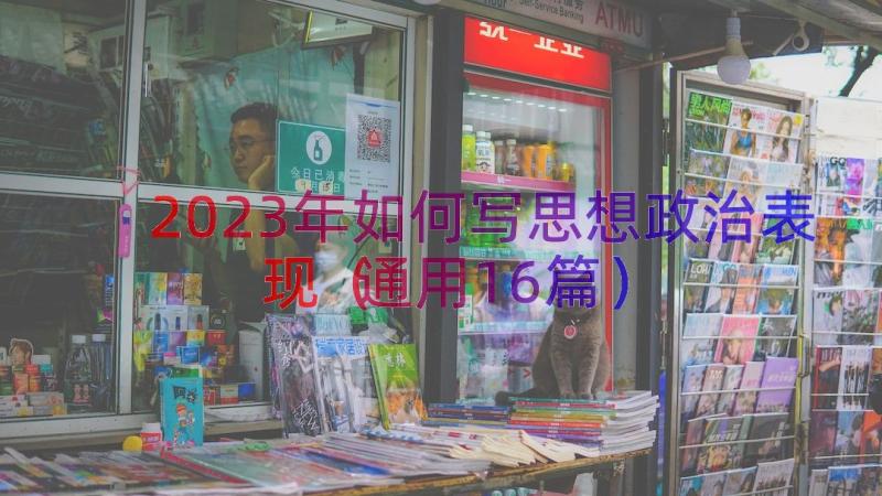 2023年如何写思想政治表现（通用16篇）