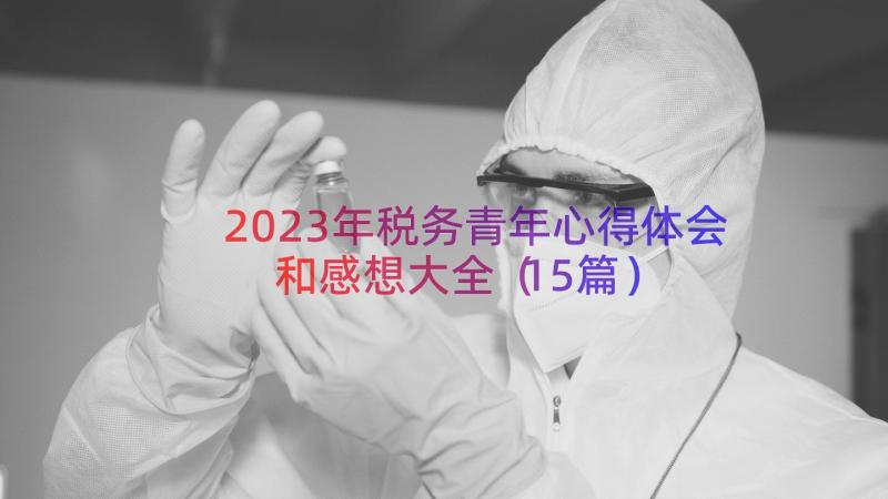 2023年税务青年心得体会和感想大全（15篇）