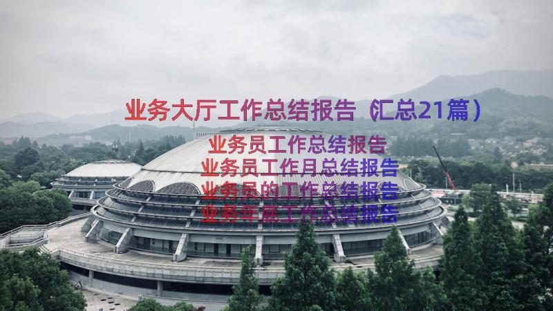 业务大厅工作总结报告（汇总21篇）