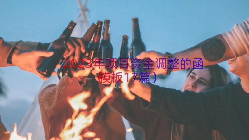 2023年项目资金调整的函（模板17篇）