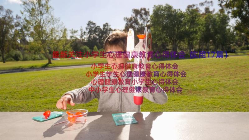 最新关注小学生心理健康教育心得体会（实用17篇）