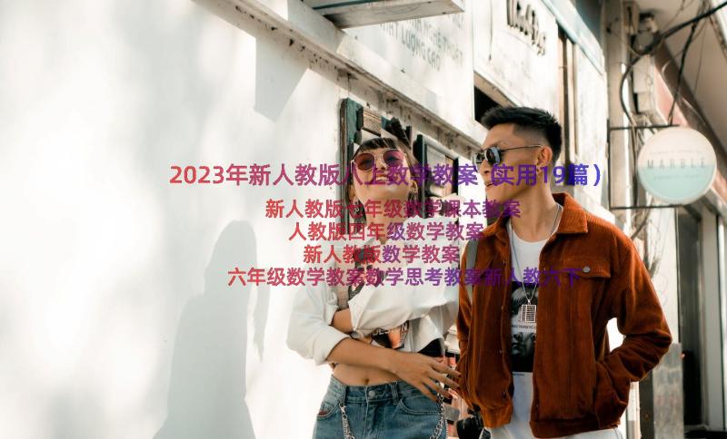 2023年新人教版八上数学教案（实用19篇）