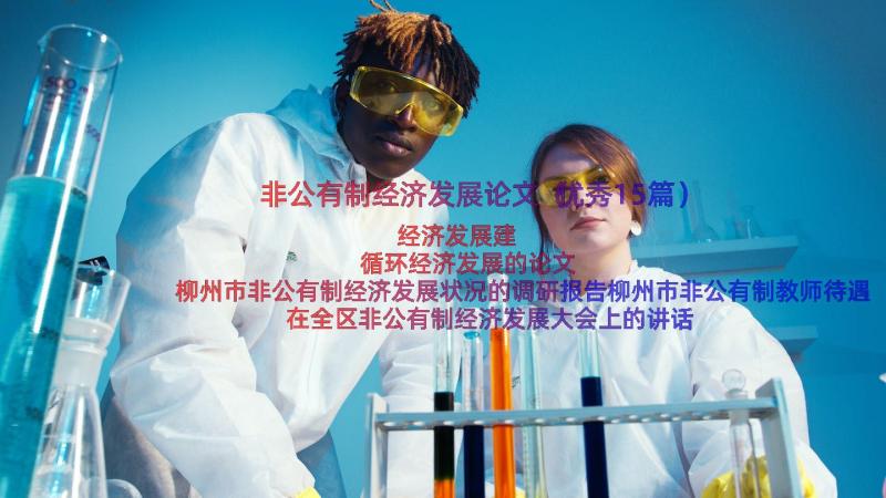 非公有制经济发展论文（优秀15篇）