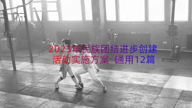 2023年民族团结进步创建活动实施方案（通用12篇）