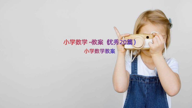 小学数学～教案（优秀20篇）