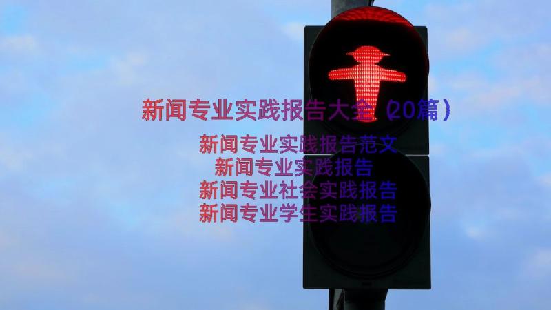 新闻专业实践报告大全（20篇）