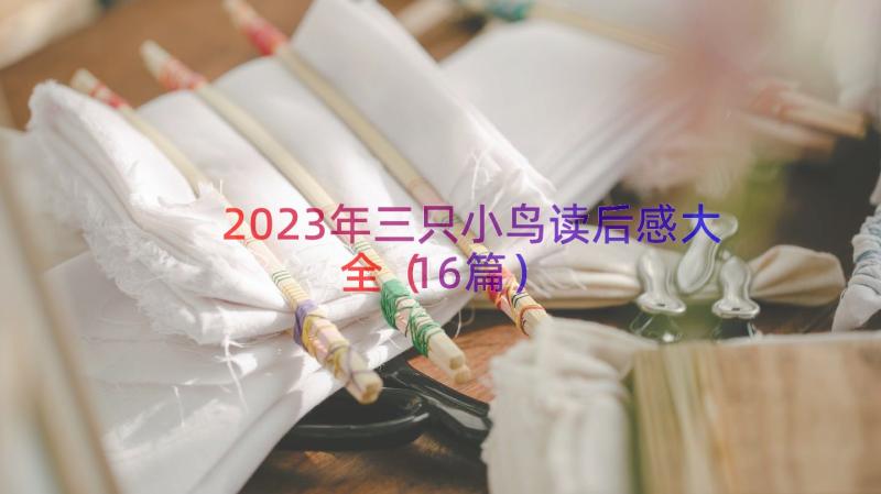 2023年三只小鸟读后感大全（16篇）