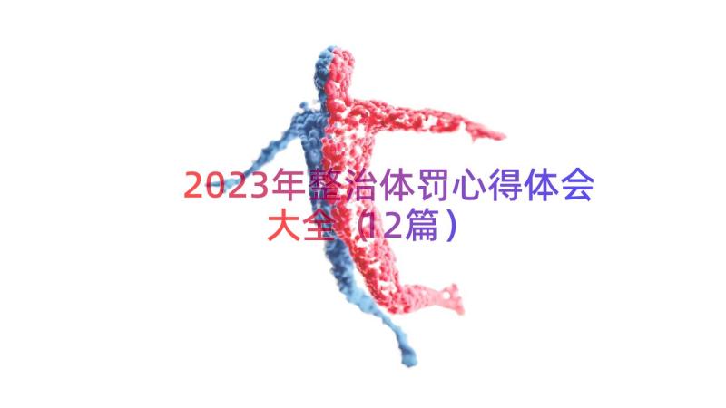 2023年整治体罚心得体会大全（12篇）