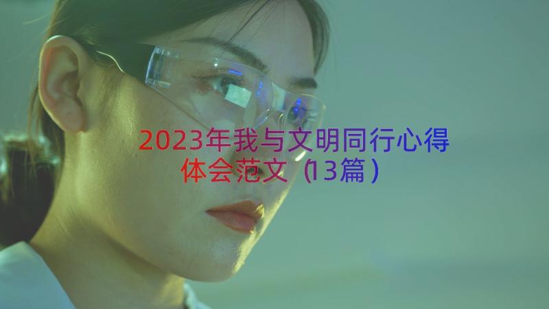 2023年我与文明同行心得体会范文（13篇）