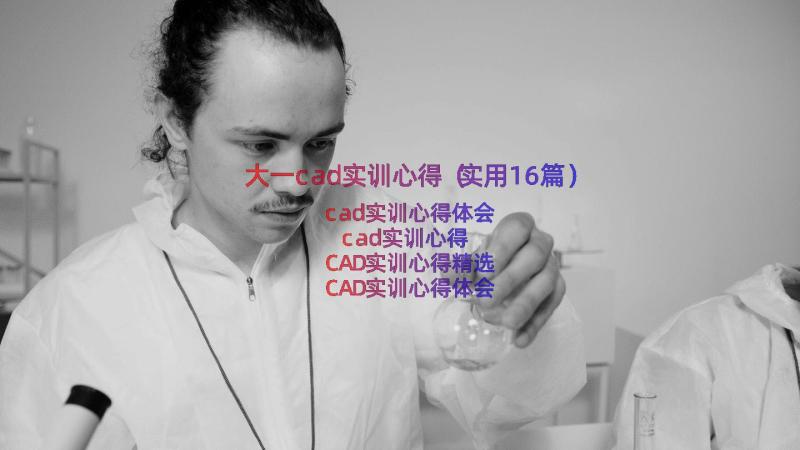 大一cad实训心得（实用16篇）