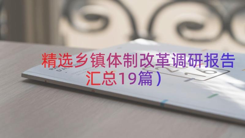 精选乡镇体制改革调研报告（汇总19篇）