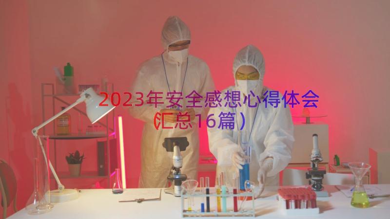 2023年安全感想心得体会（汇总16篇）