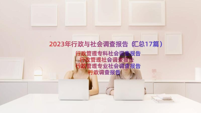 2023年行政与社会调查报告（汇总17篇）