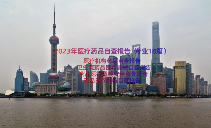 2023年医疗药品自查报告（专业18篇）